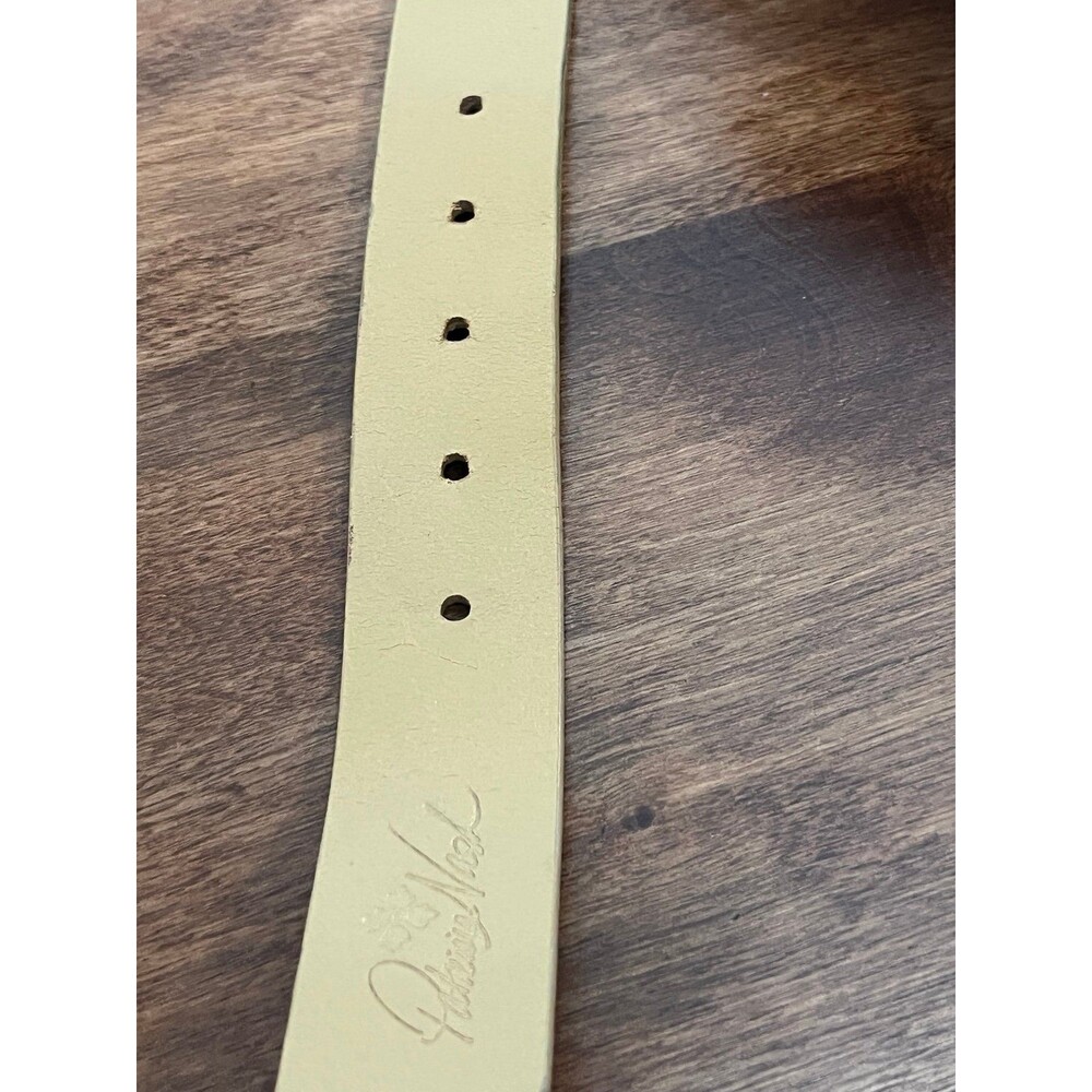 Patricia Nash Vietri Floral Leather Brown Belt Size Large - Picture 4 of 12